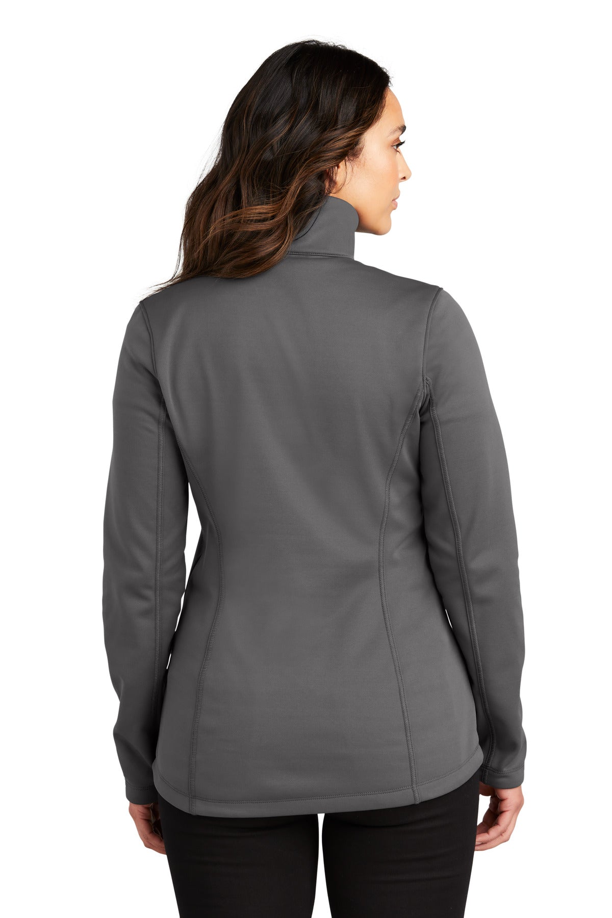 Port Authority Women's Smooth Fleece 1/4-Zip L804 - Graphite - back
