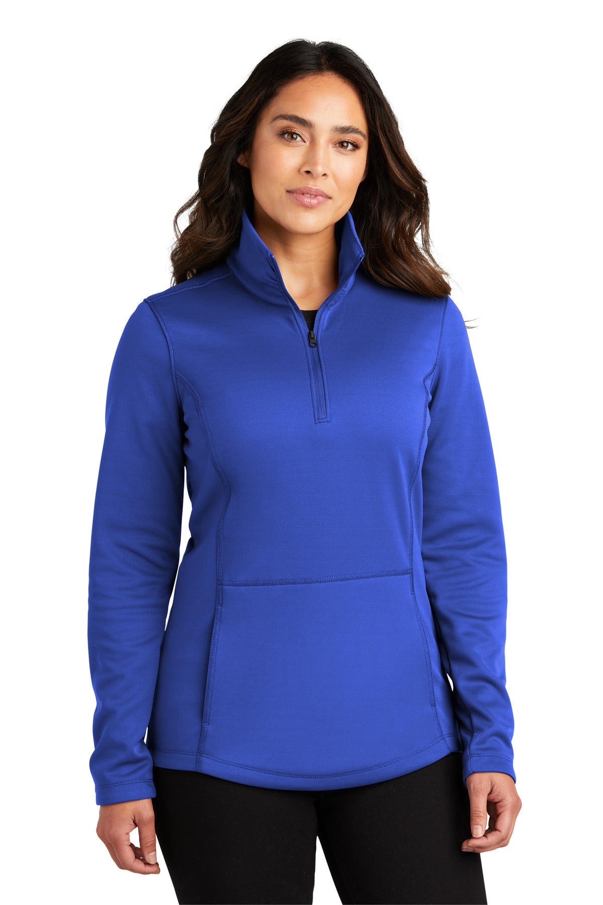 Port Authority Women's Smooth Fleece 1/4-Zip L804 - True Royal - front