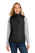 Port Authority Women's Puffer Vest L853 - Deep Black - front