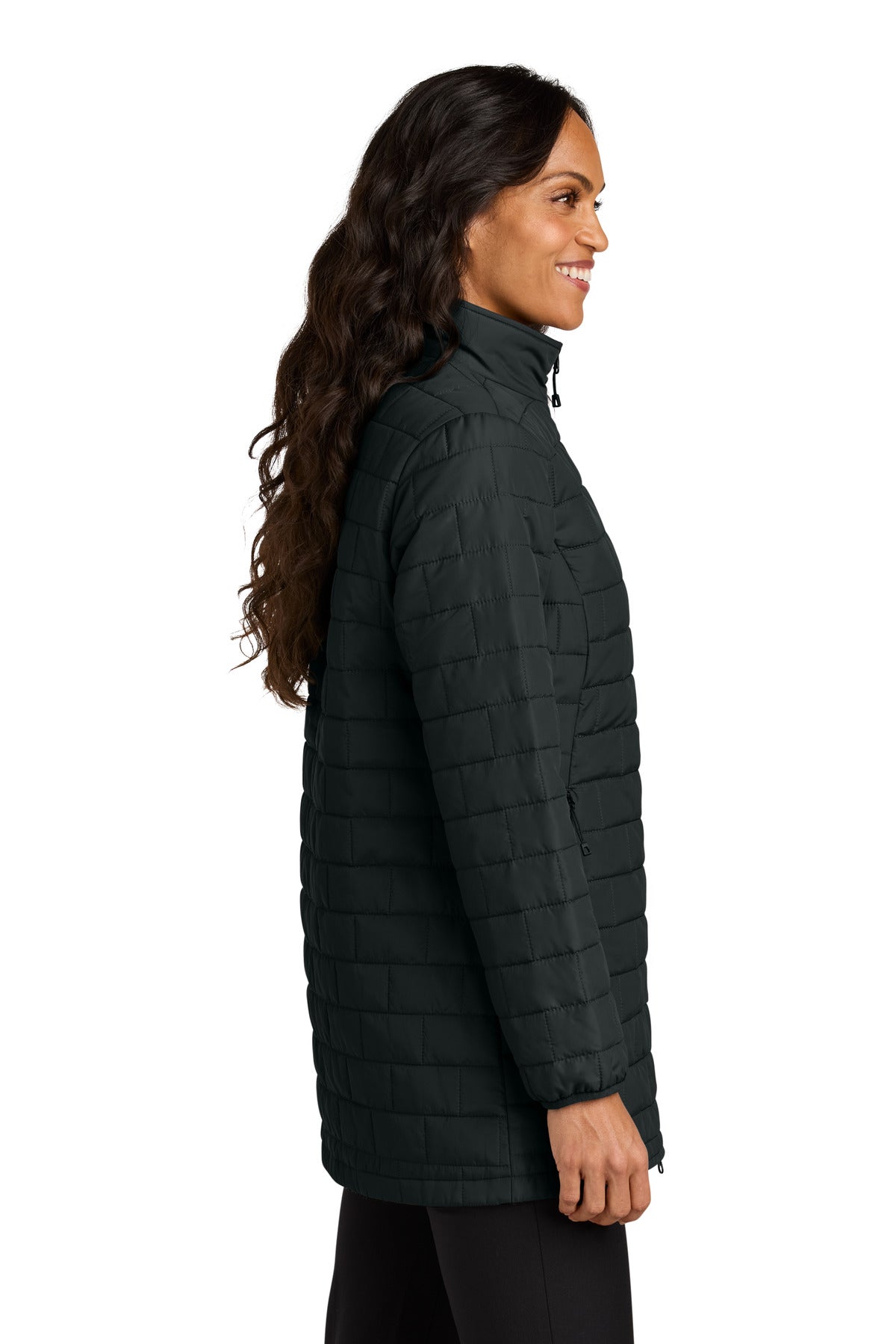 Port Authority Women's C-FREE Brick Jacket L854 - Deep Black - side