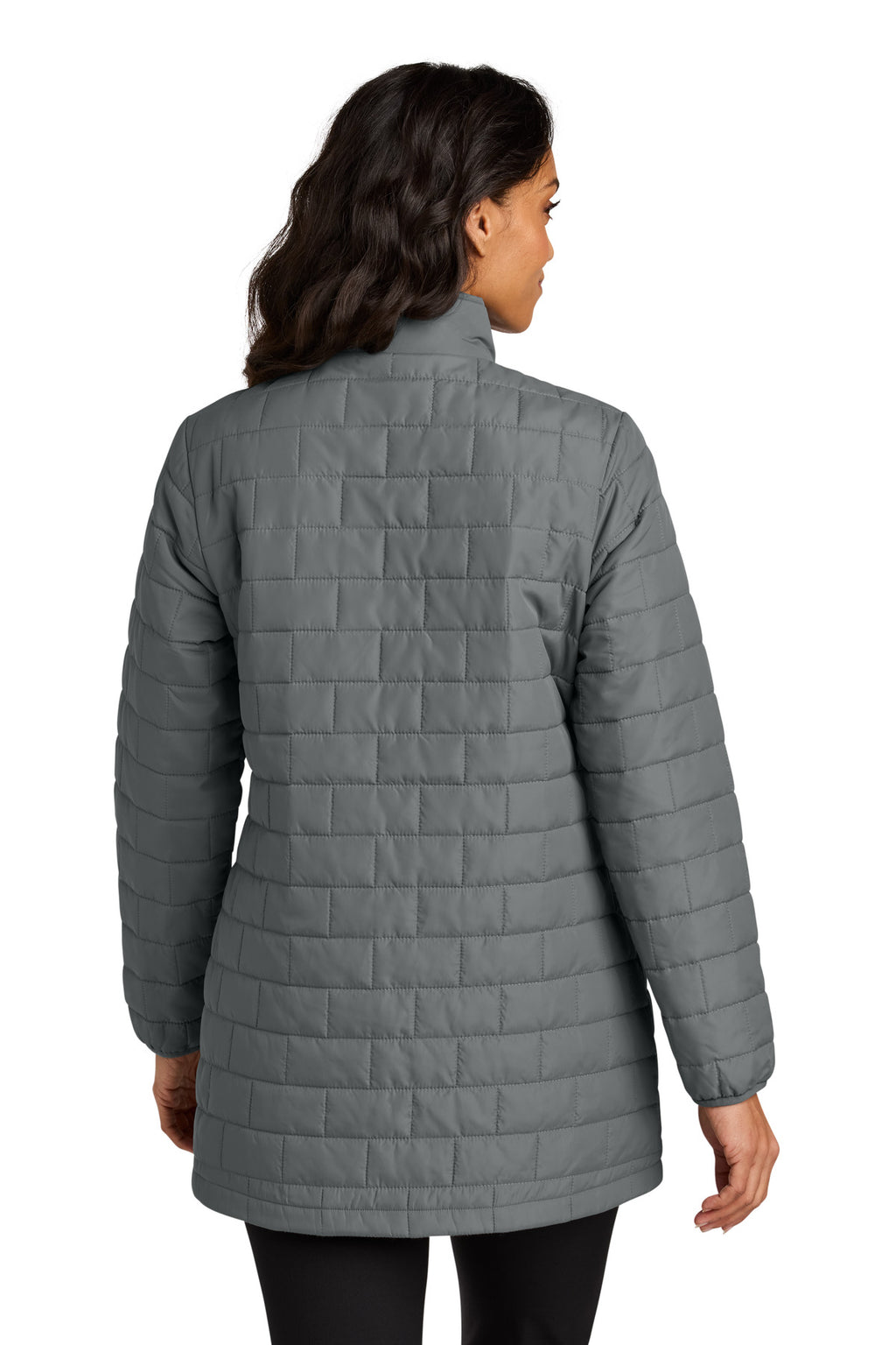 Port Authority Women's C-FREE Brick Jacket L854 - Smoke Grey - back