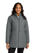 Port Authority Women's C-FREE Brick Jacket L854 - Smoke Grey - front