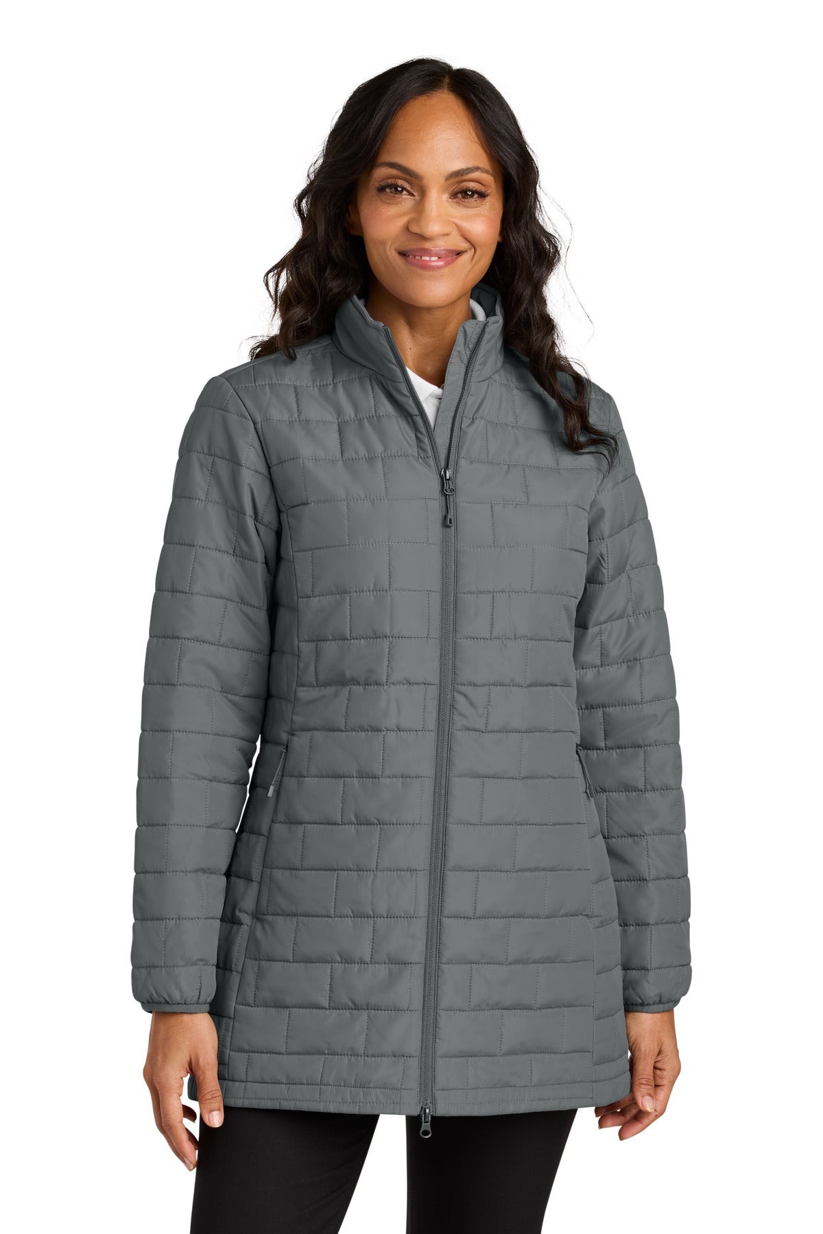 Port Authority Women's C-FREE Brick Jacket L854 - Smoke Grey - front