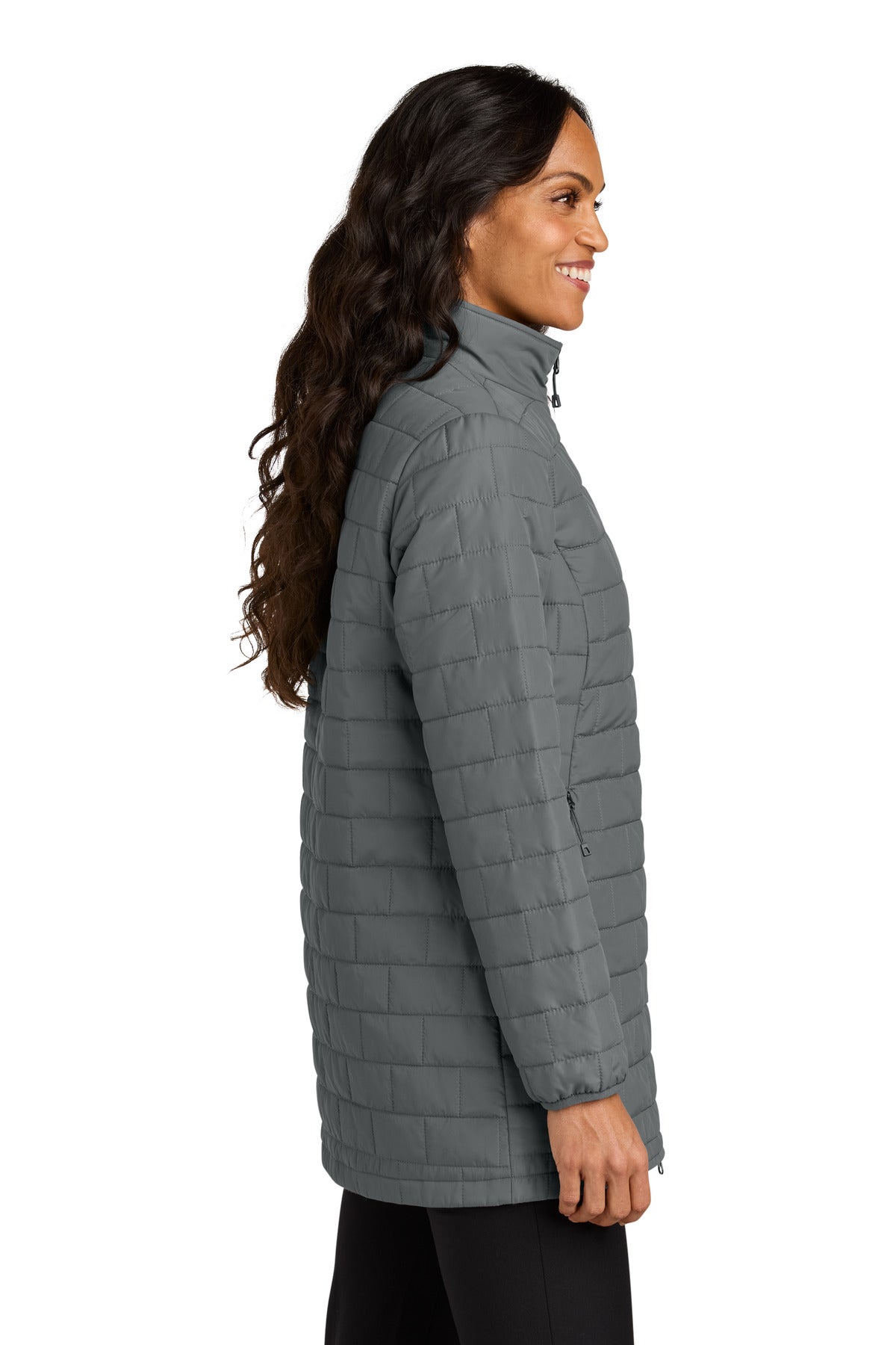 Port Authority Women's C-FREE Brick Jacket L854 - Smoke Grey - side