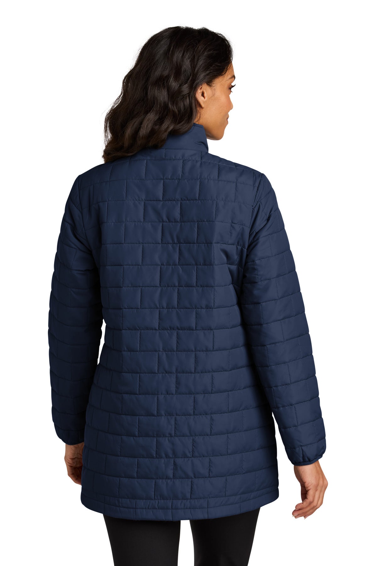 Port Authority Women's C-FREE Brick Jacket L854 - True Navy - back