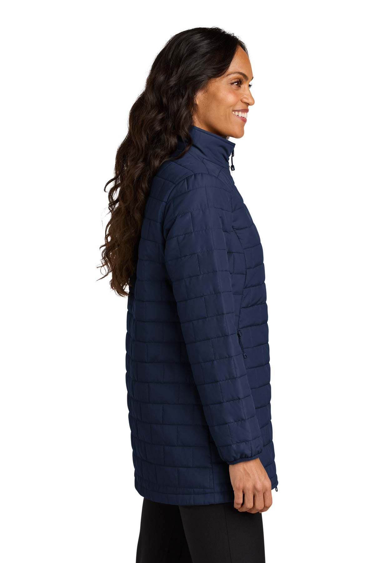 Port Authority Women's C-FREE Brick Jacket L854 - True Navy - side