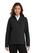 Port Authority Women's Collective Soft Shell Jacket. L901 - Deep Black - front