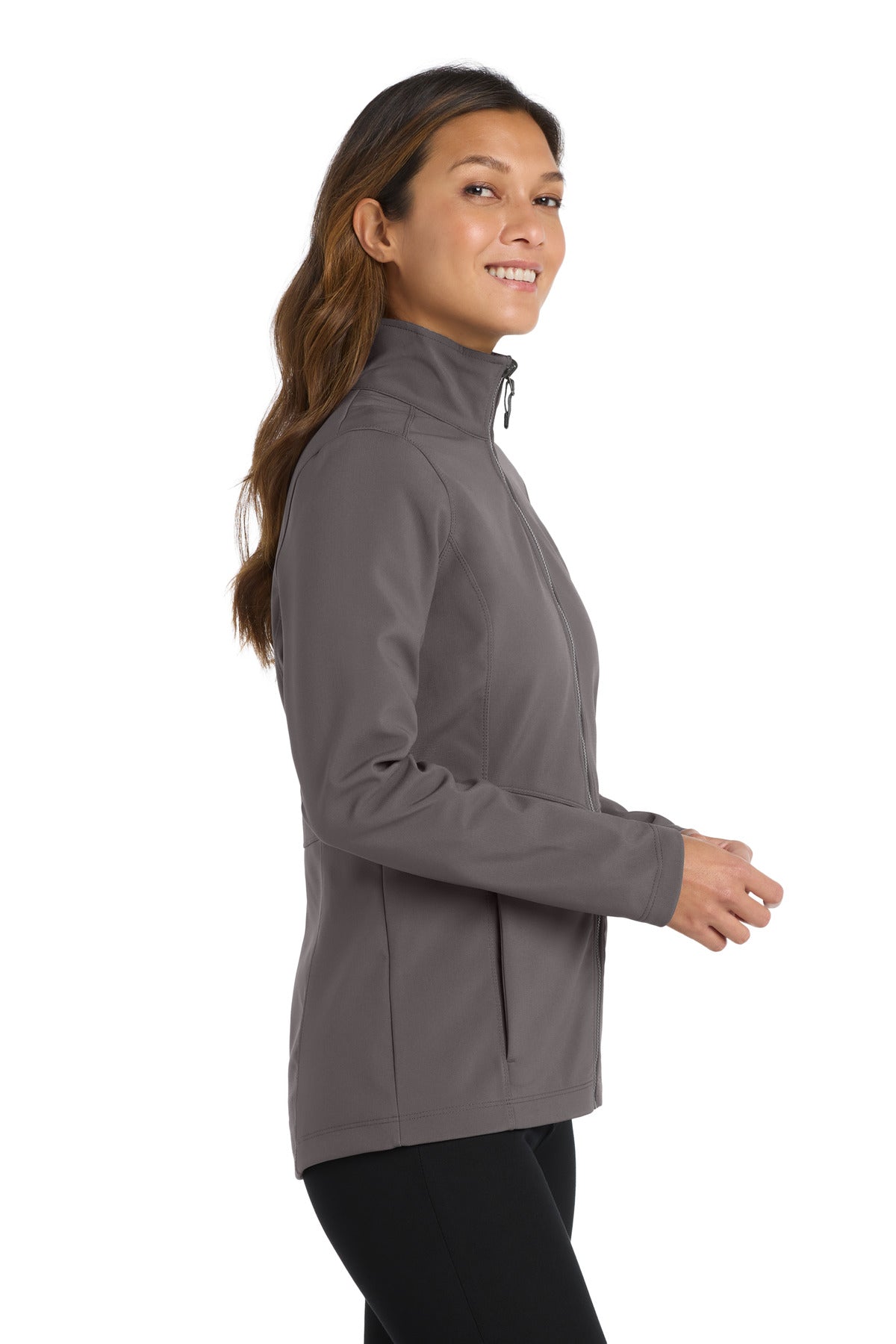 Port Authority Women's Collective Soft Shell Jacket. L901 - Graphite - side