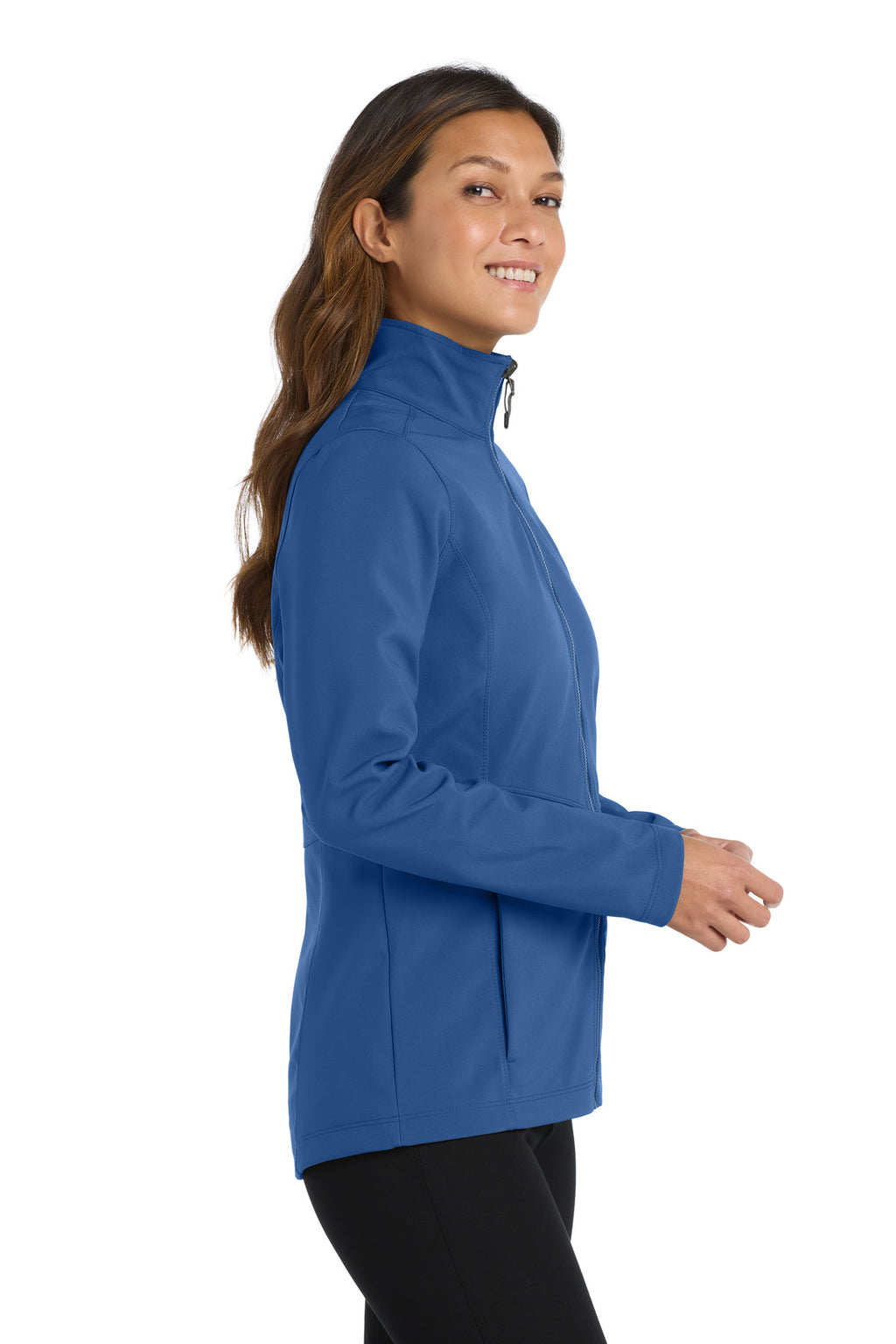 Port Authority Women's Collective Soft Shell Jacket. L901 - Night Sky Blue - side
