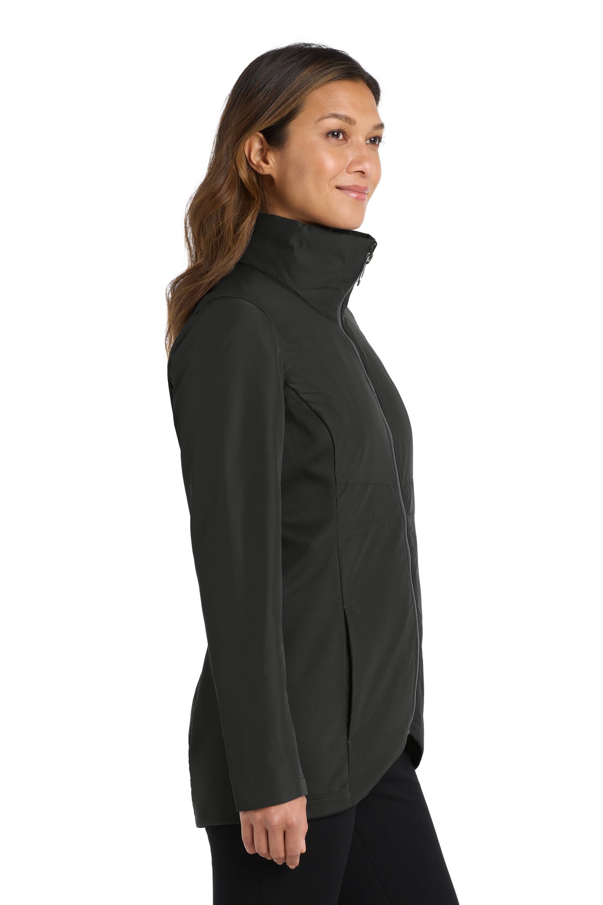 Port Authority Women's Collective Insulated Jacket. L902 - Deep Black - side