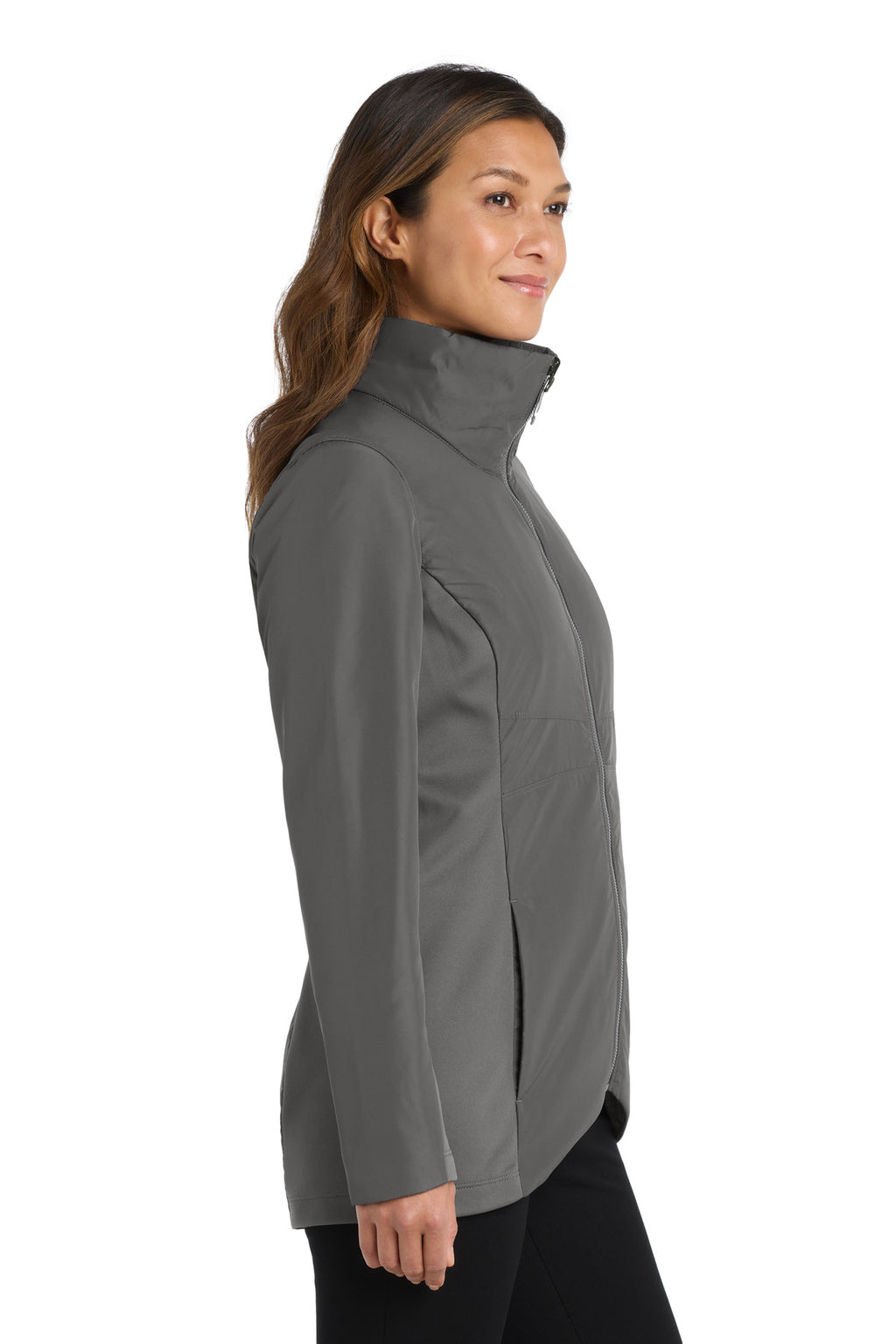Port Authority Women's Collective Insulated Jacket. L902 - Graphite - side