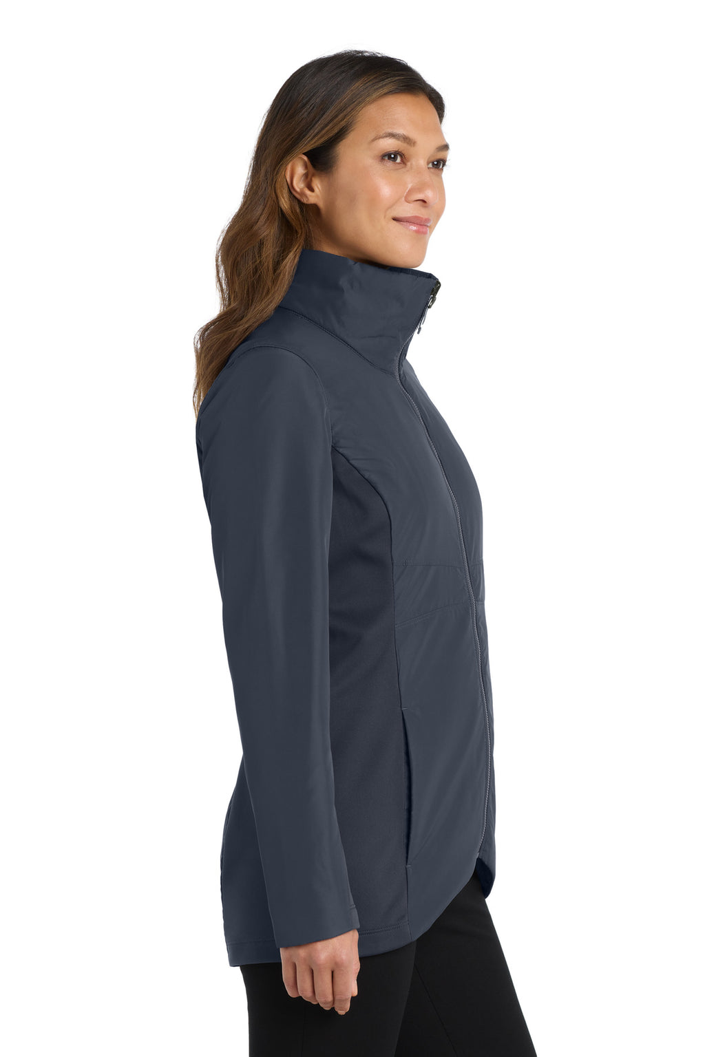 Port Authority Women's Collective Insulated Jacket. L902 - River Blue Navy - side