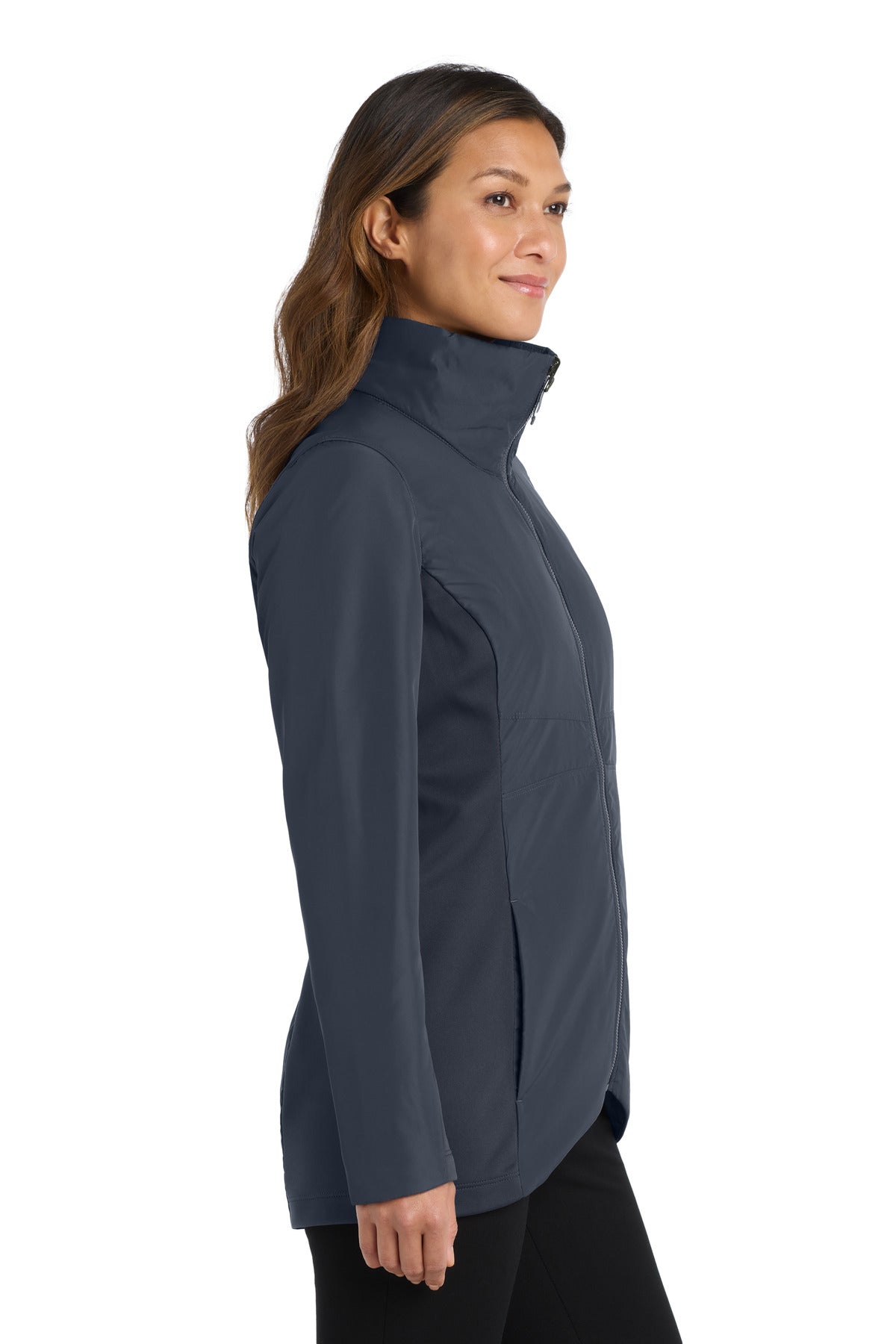 Port Authority Women's Collective Insulated Jacket. L902 - River Blue Navy - side