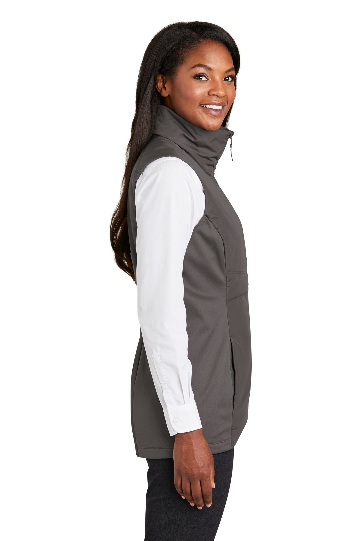 Port Authority Women's Collective Insulated Vest. L903 - Graphite - side