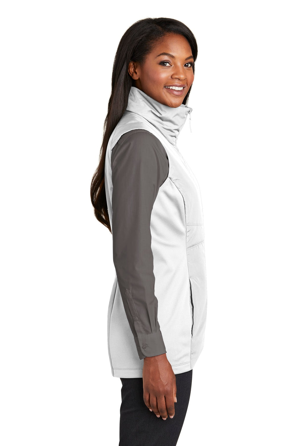 Port Authority Women's Collective Insulated Vest. L903 - White - side