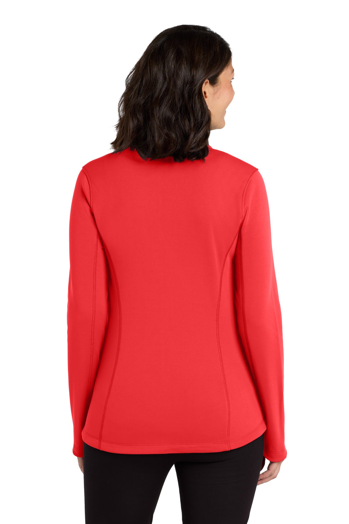Port Authority Women's Collective Smooth Fleece Jacket. L904 - Red Pepper - back