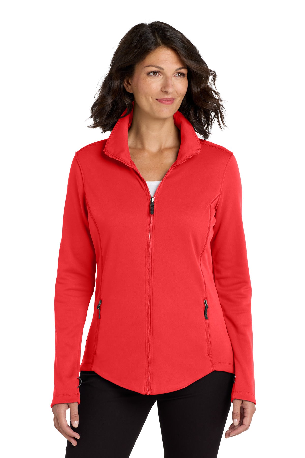 Port Authority Women's Collective Smooth Fleece Jacket. L904 - Red Pepper - front