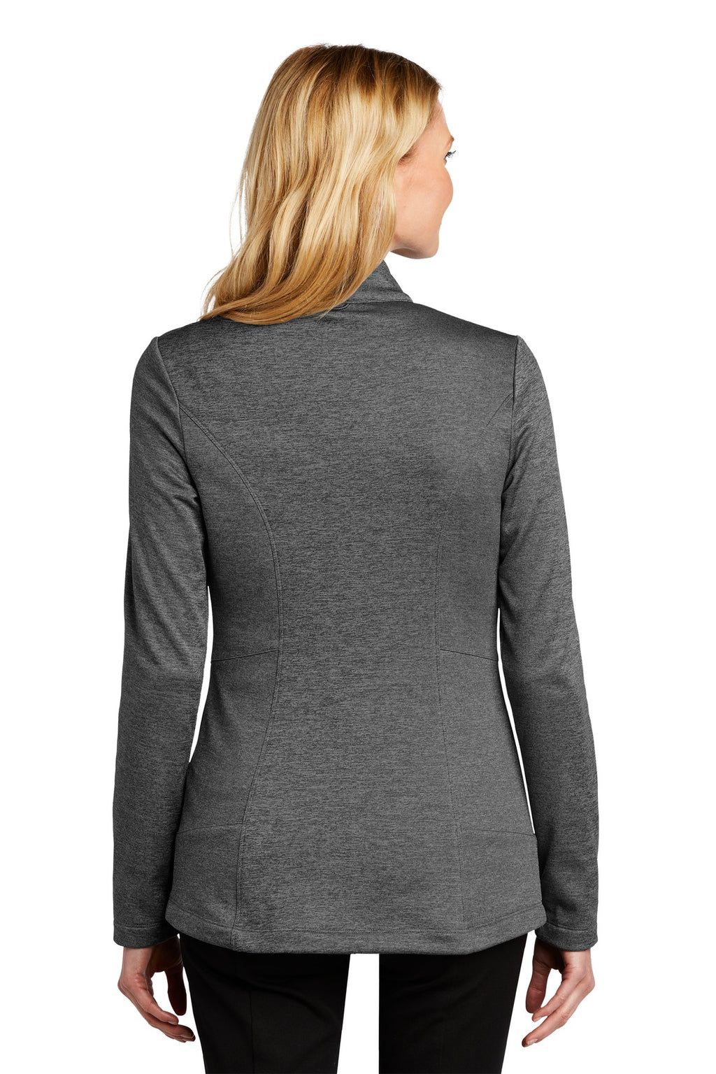 Port Authority Women's Collective Striated Fleece Jacket. L905 - Sterling Grey Heather - back