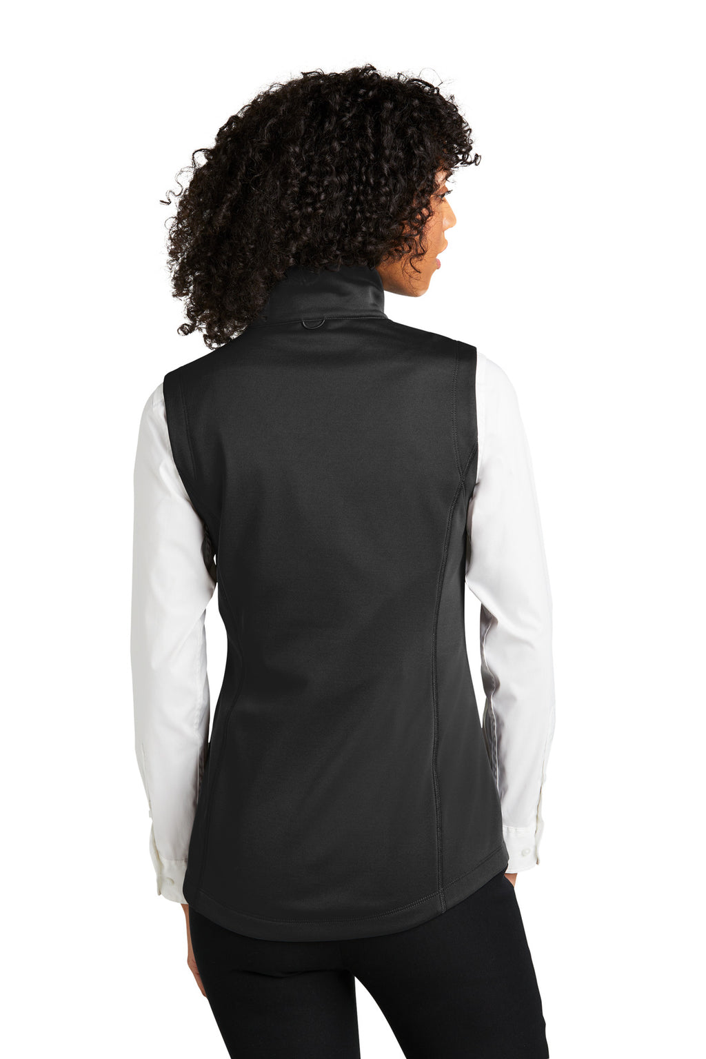 Port Authority Women's Collective Smooth Fleece Vest L906 - Deep Black - back