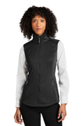 Port Authority Women's Collective Smooth Fleece Vest L906 - Deep Black - front