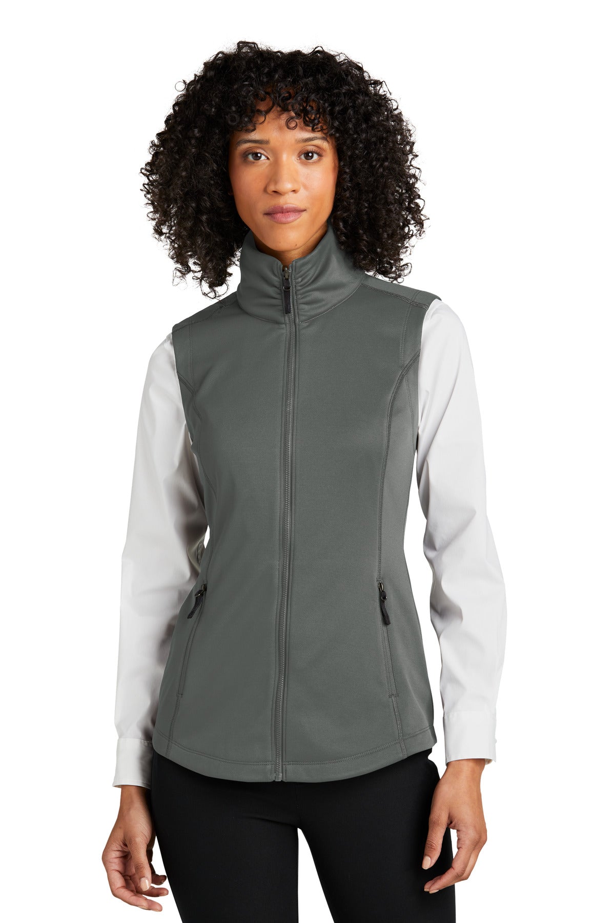 Port Authority Women's Collective Smooth Fleece Vest L906 - Graphite - front