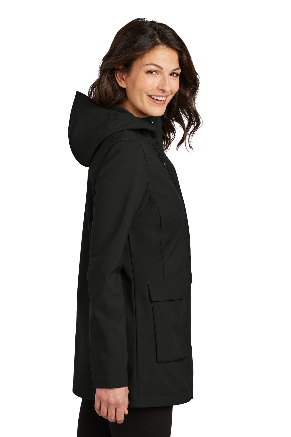 Port Authority Women's Collective Outer Soft Shell Parka L919 - Deep Black - side