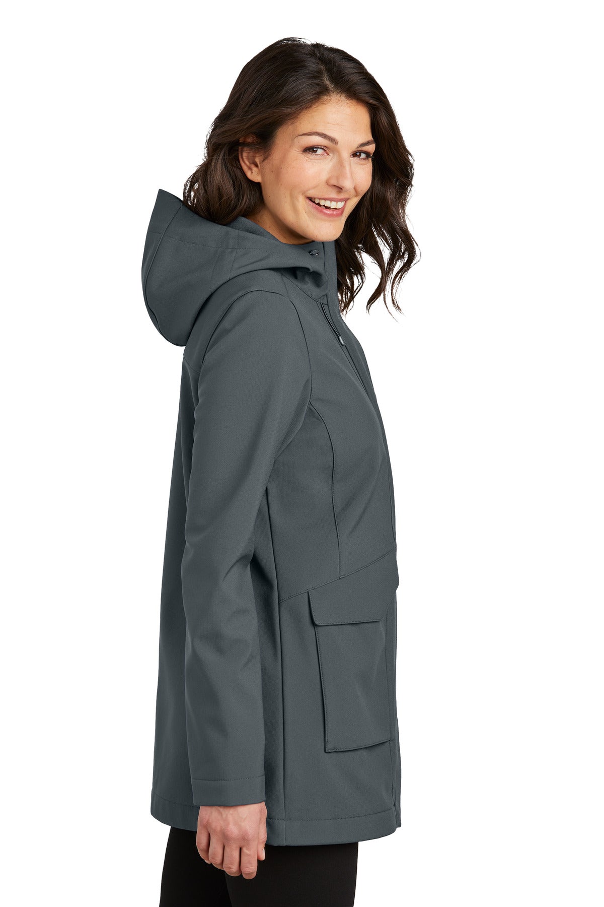 Port Authority Women's Collective Outer Soft Shell Parka L919 - Graphite - side