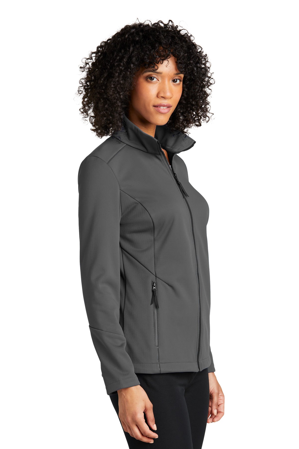 Port Authority Women's Collective Tech Soft Shell Jacket L921 - Graphite - three_q