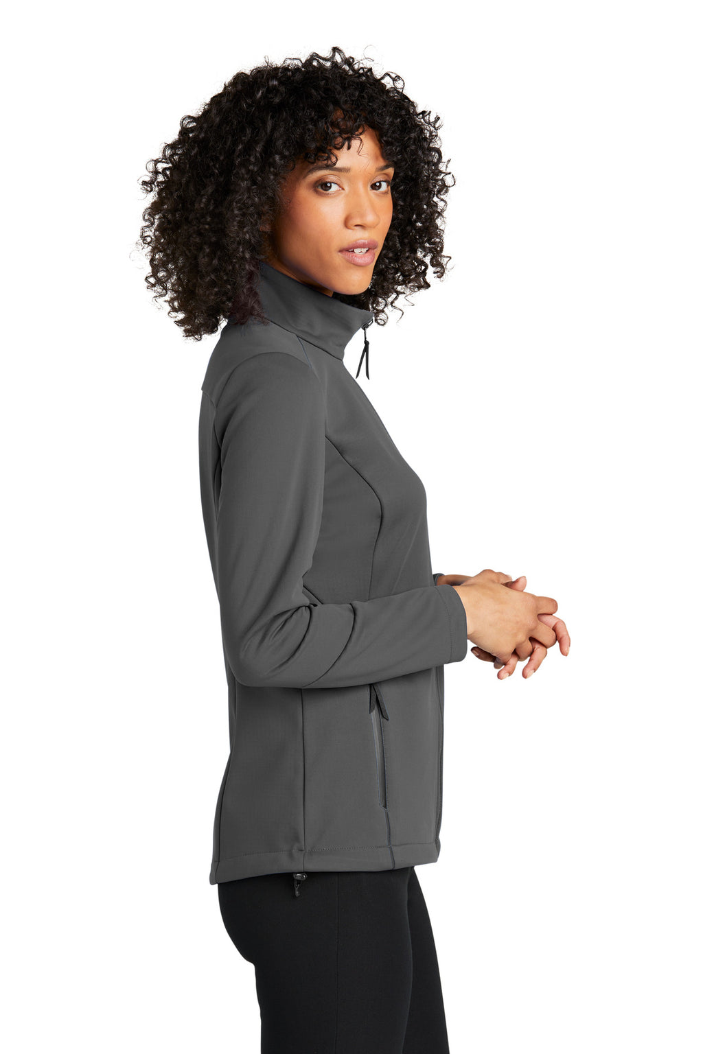 Port Authority Women's Collective Tech Soft Shell Jacket L921 - Graphite - side