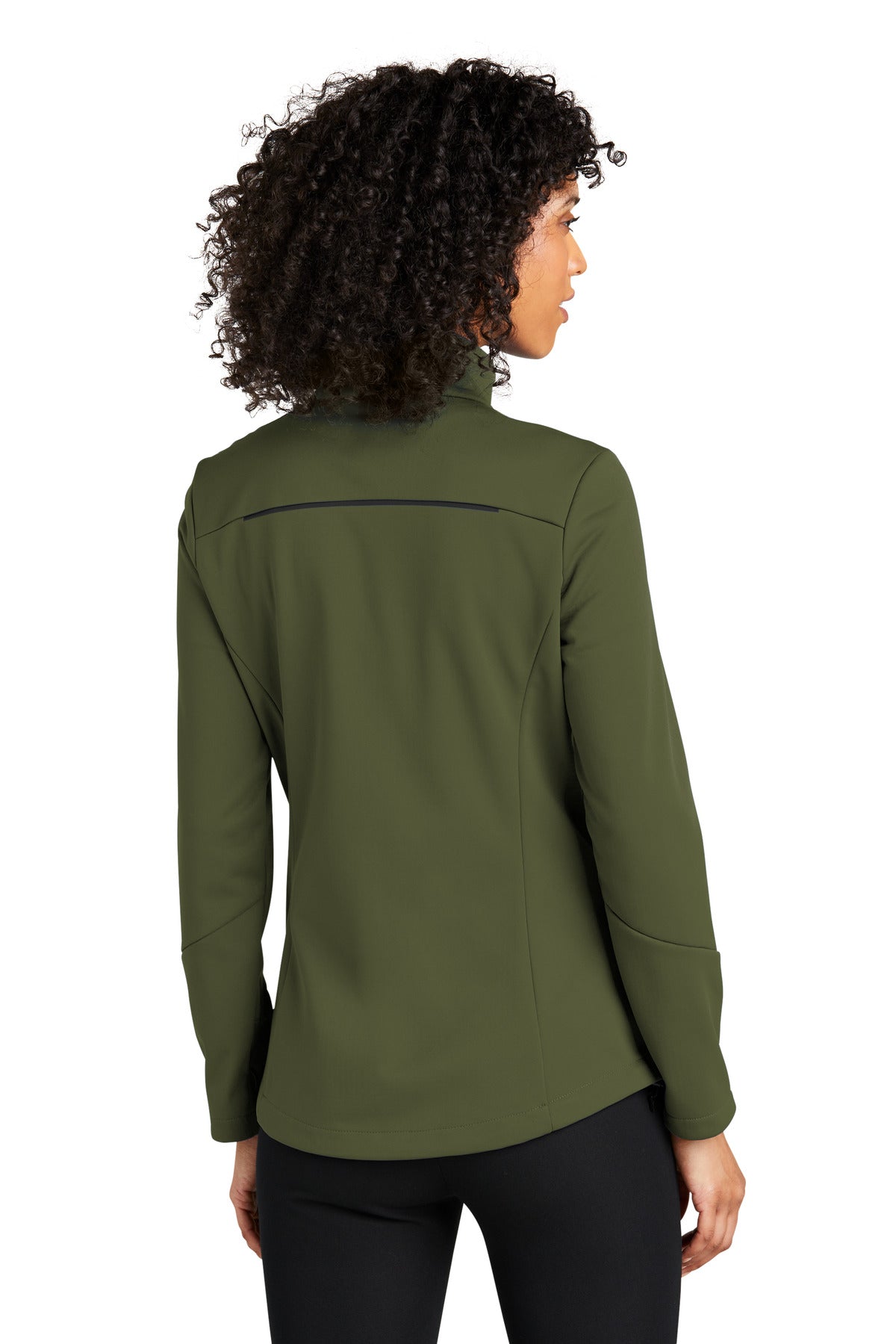 Port Authority Women's Collective Tech Soft Shell Jacket L921 - Olive Green - back