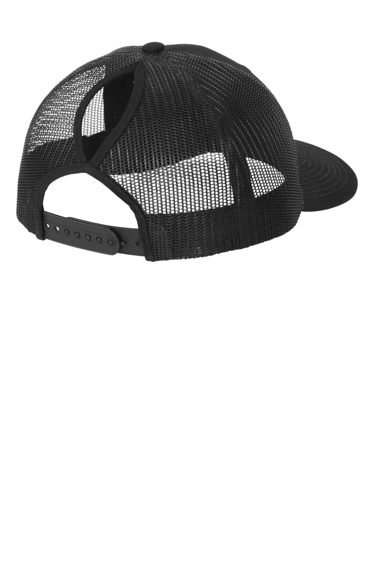 Port Authority Snapback Ponytail Trucker Cap LC401 - Black - back