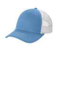 Port Authority Snapback Ponytail Trucker Cap LC401 - Carolina Blue/ White - front
