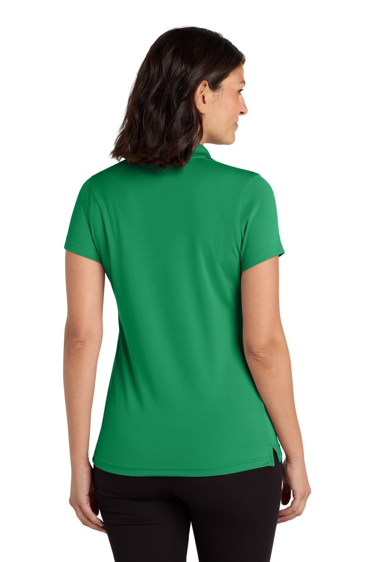 Port Authority Women's Dry Zone UV Micro-Mesh Polo. LK110 - Bright Kelly Green - back