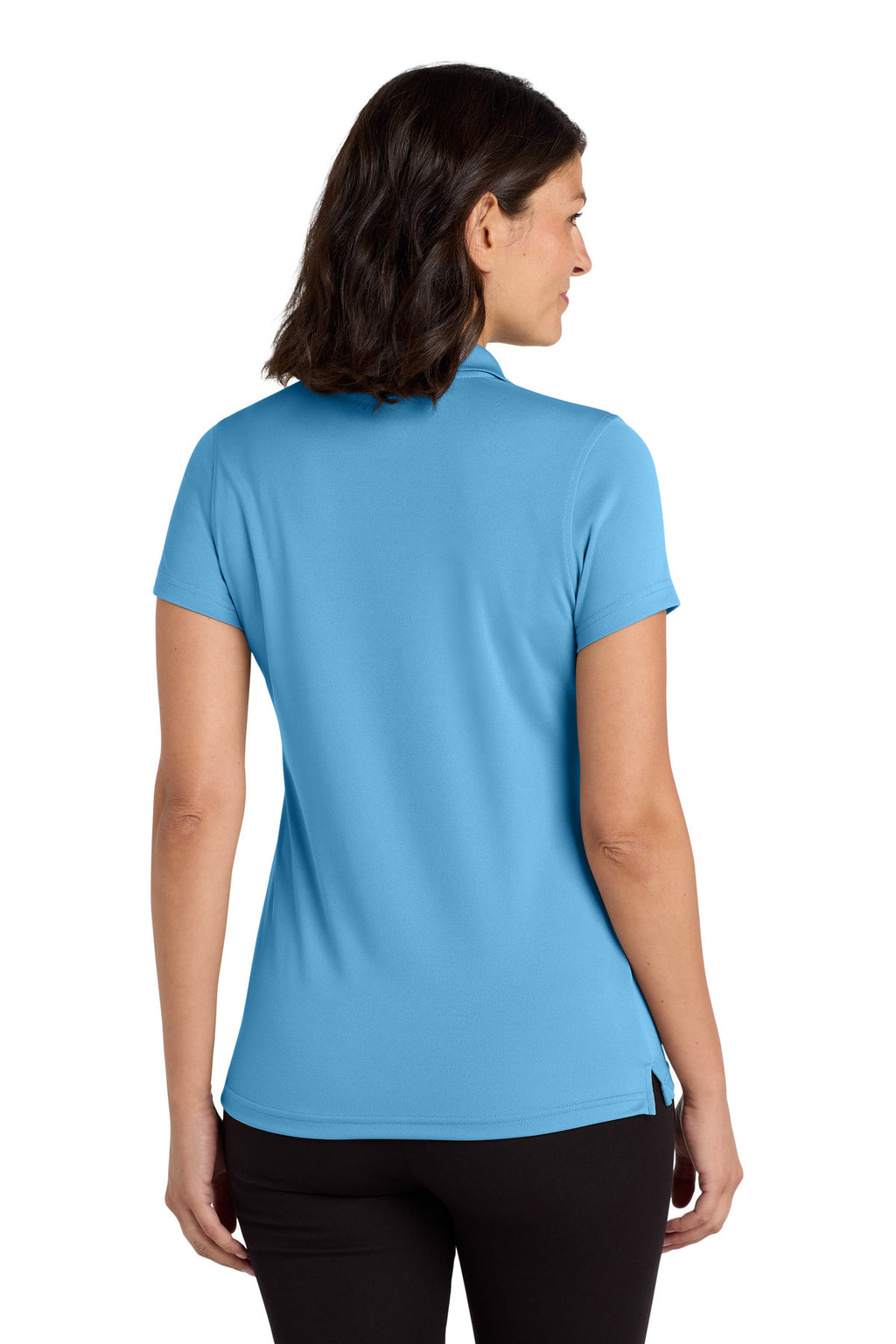 Port Authority Women's Dry Zone UV Micro-Mesh Polo. LK110 - Carolina Blue - back