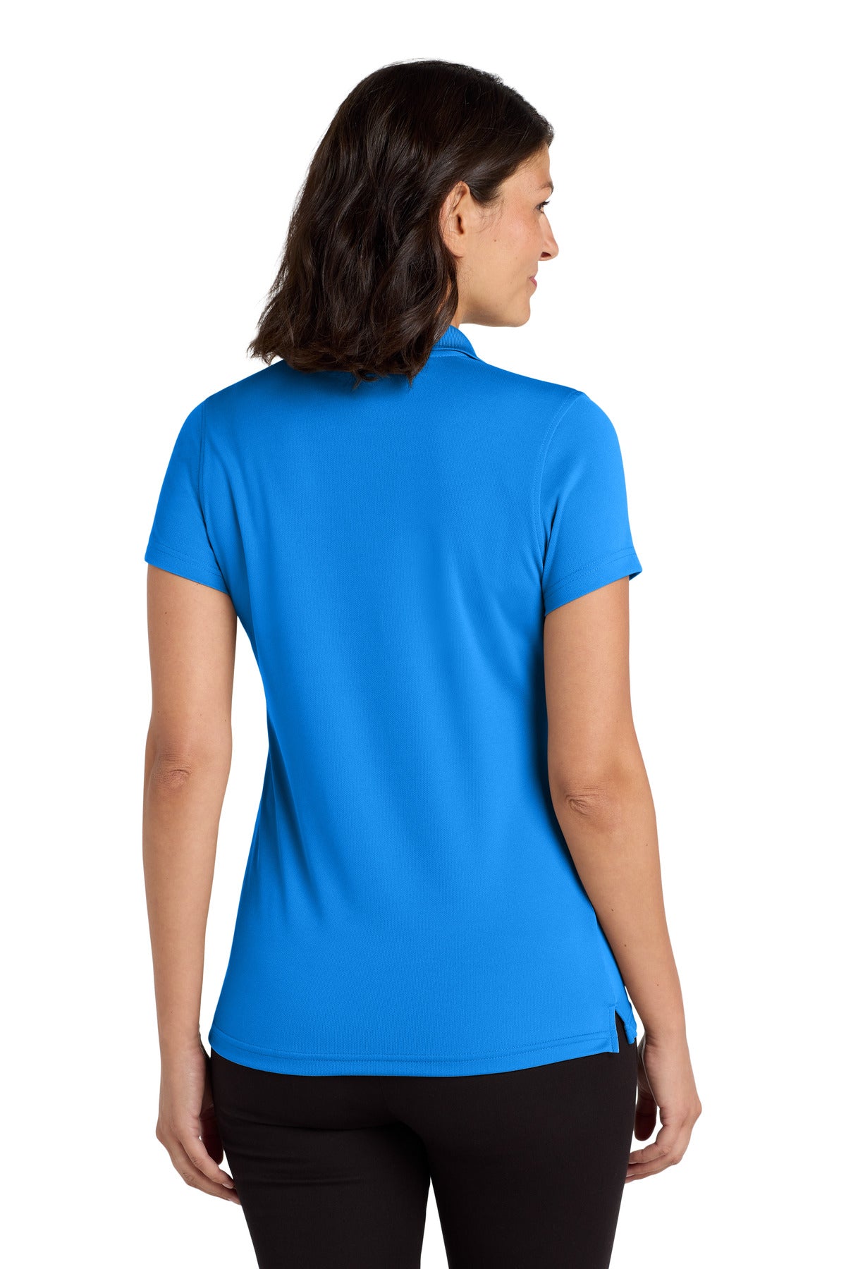 Port Authority Women's Dry Zone UV Micro-Mesh Polo. LK110 - Coastal Blue - back