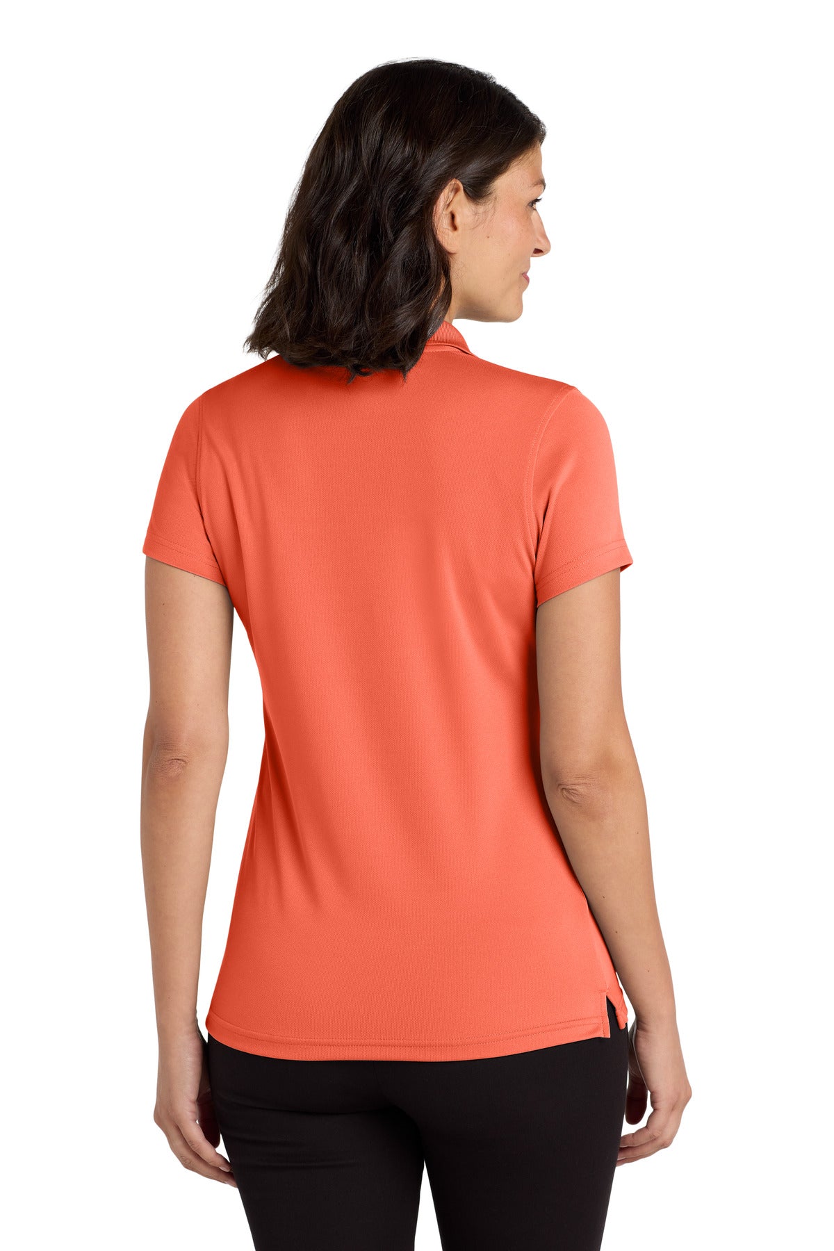 Port Authority Women's Dry Zone UV Micro-Mesh Polo. LK110 - Coral Splash - back