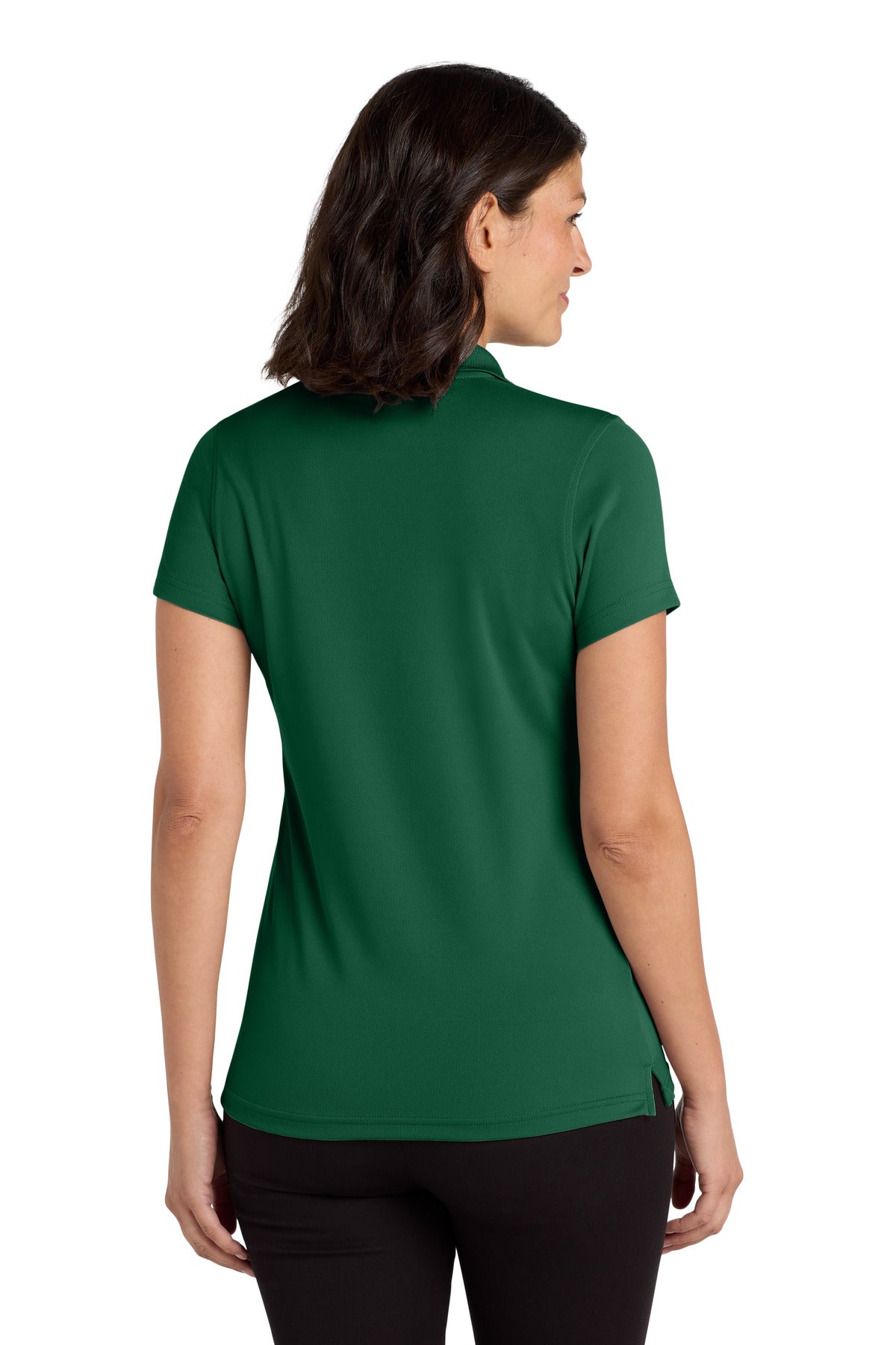 Port Authority Women's Dry Zone UV Micro-Mesh Polo. LK110 - Deep Forest Green - back
