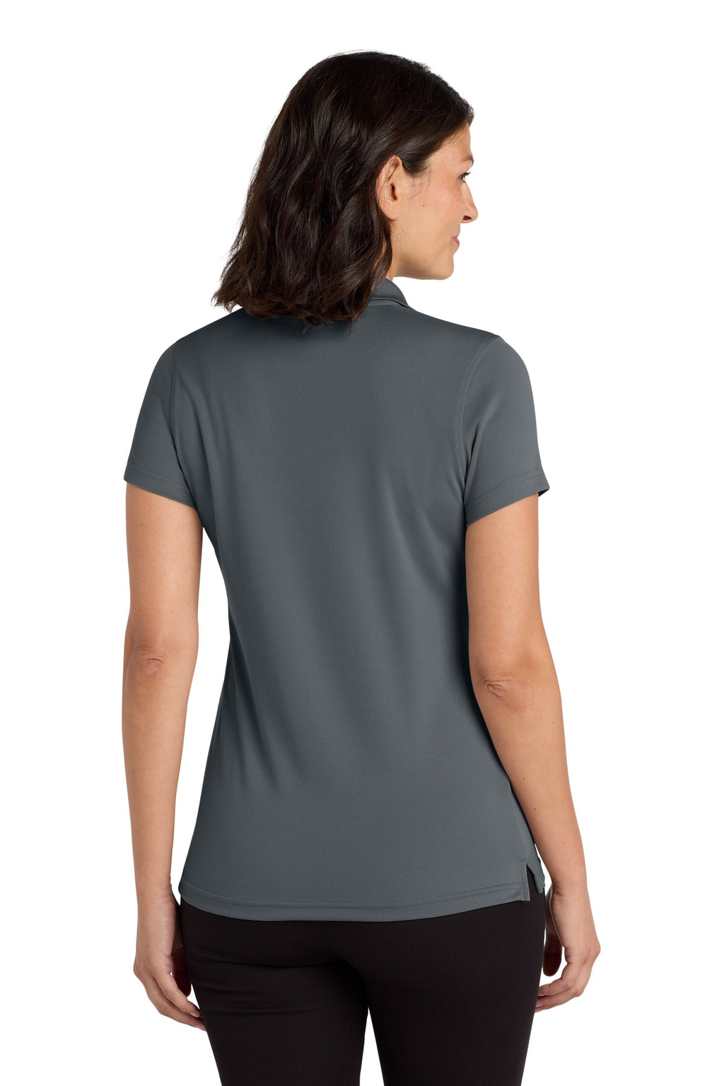 Port Authority Women's Dry Zone UV Micro-Mesh Polo. LK110 - Graphite - back