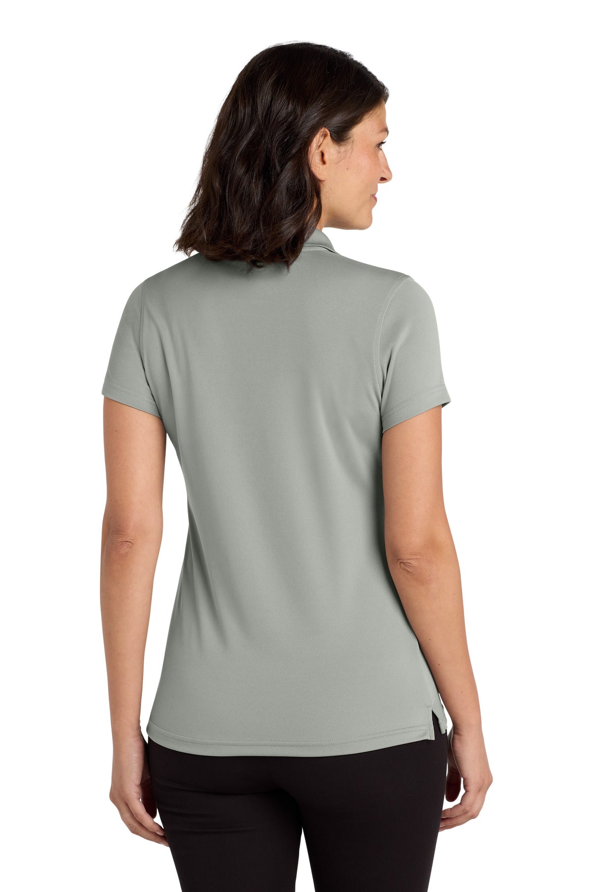 Port Authority Women's Dry Zone UV Micro-Mesh Polo. LK110 - Gusty Grey - back