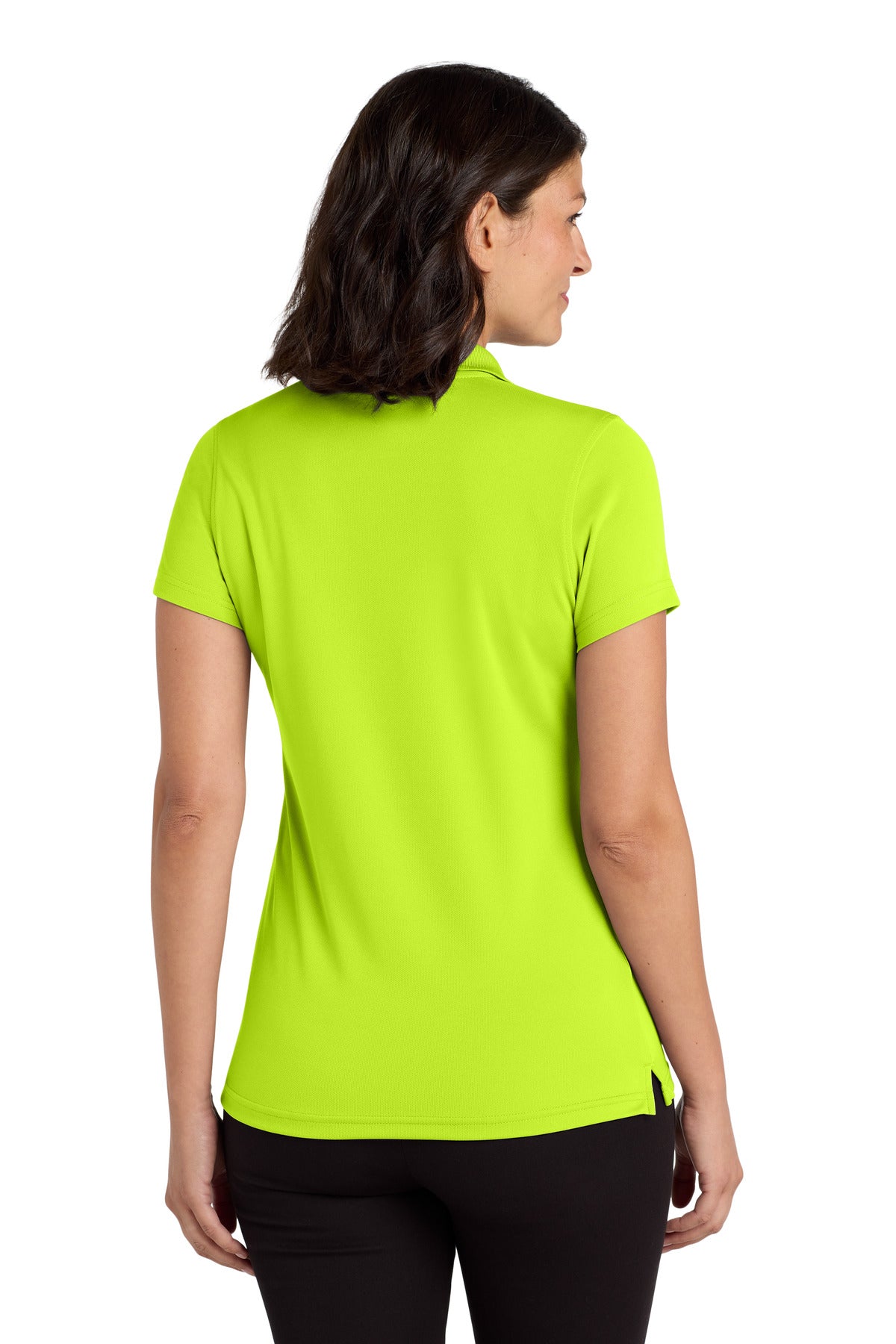Port Authority Women's Dry Zone UV Micro-Mesh Polo. LK110 - Safety Yellow - back