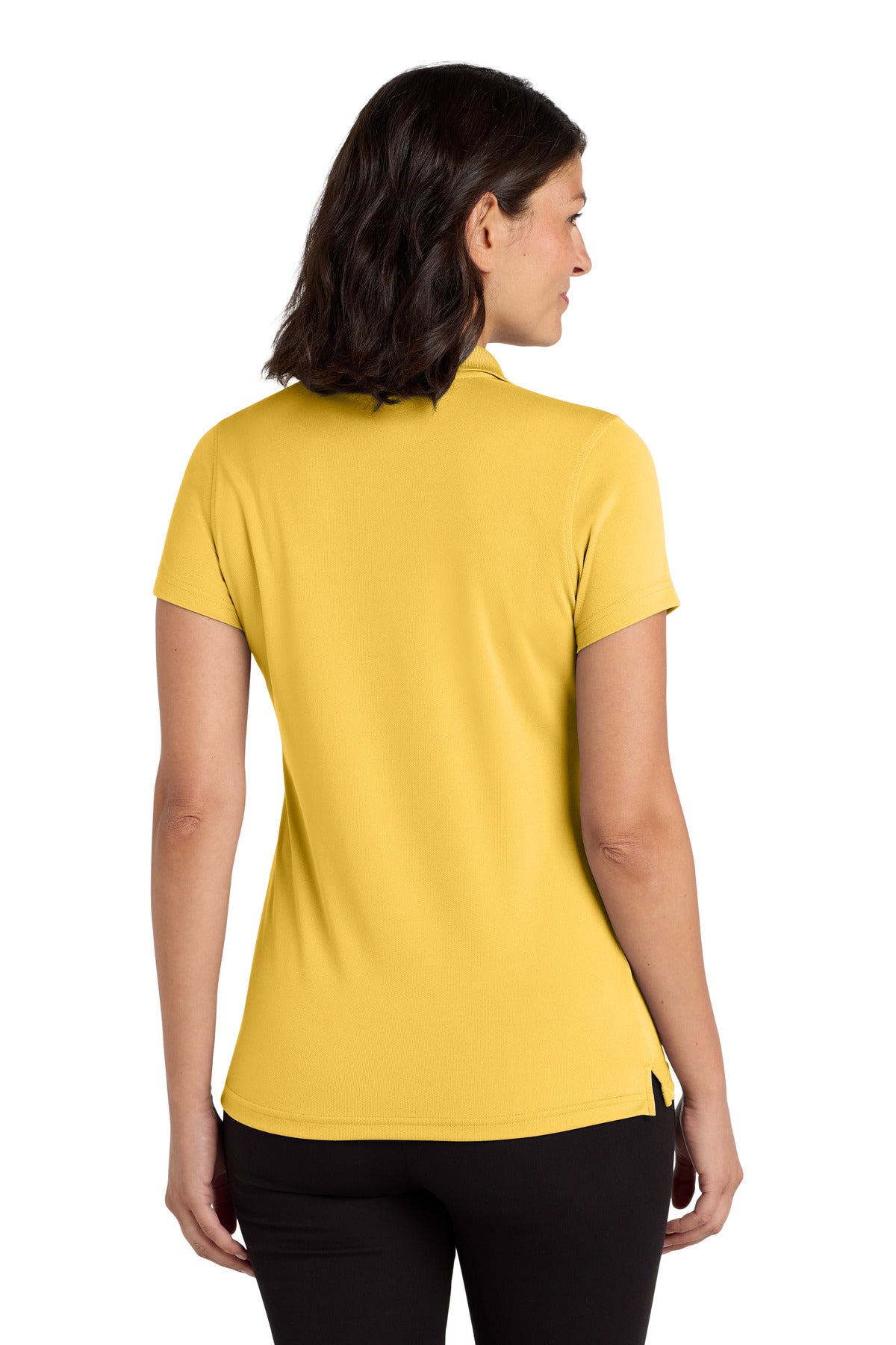 Port Authority Women's Dry Zone UV Micro-Mesh Polo. LK110 - Sunburst Yellow - back