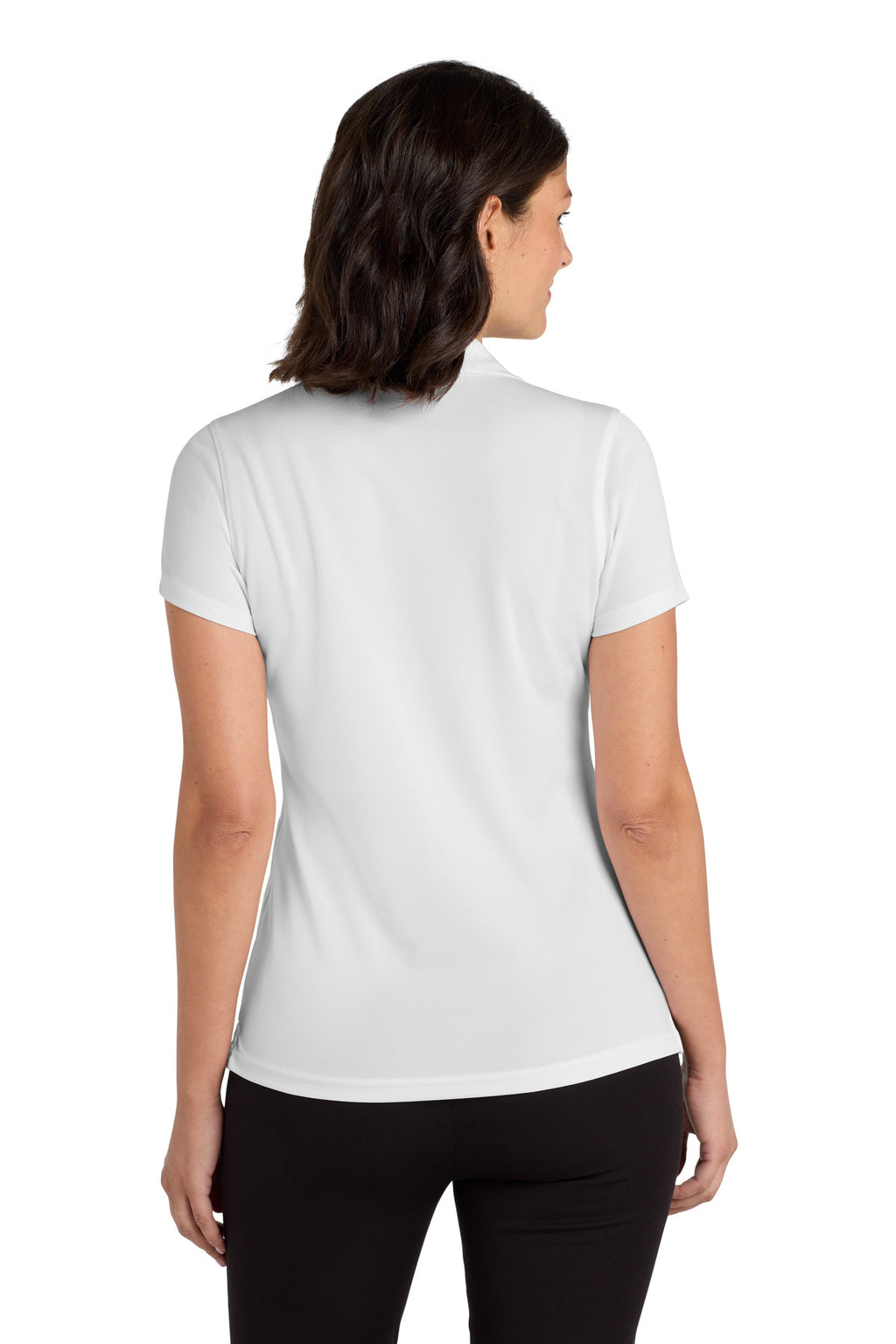 Port Authority Women's Dry Zone UV Micro-Mesh Polo. LK110 - White - back