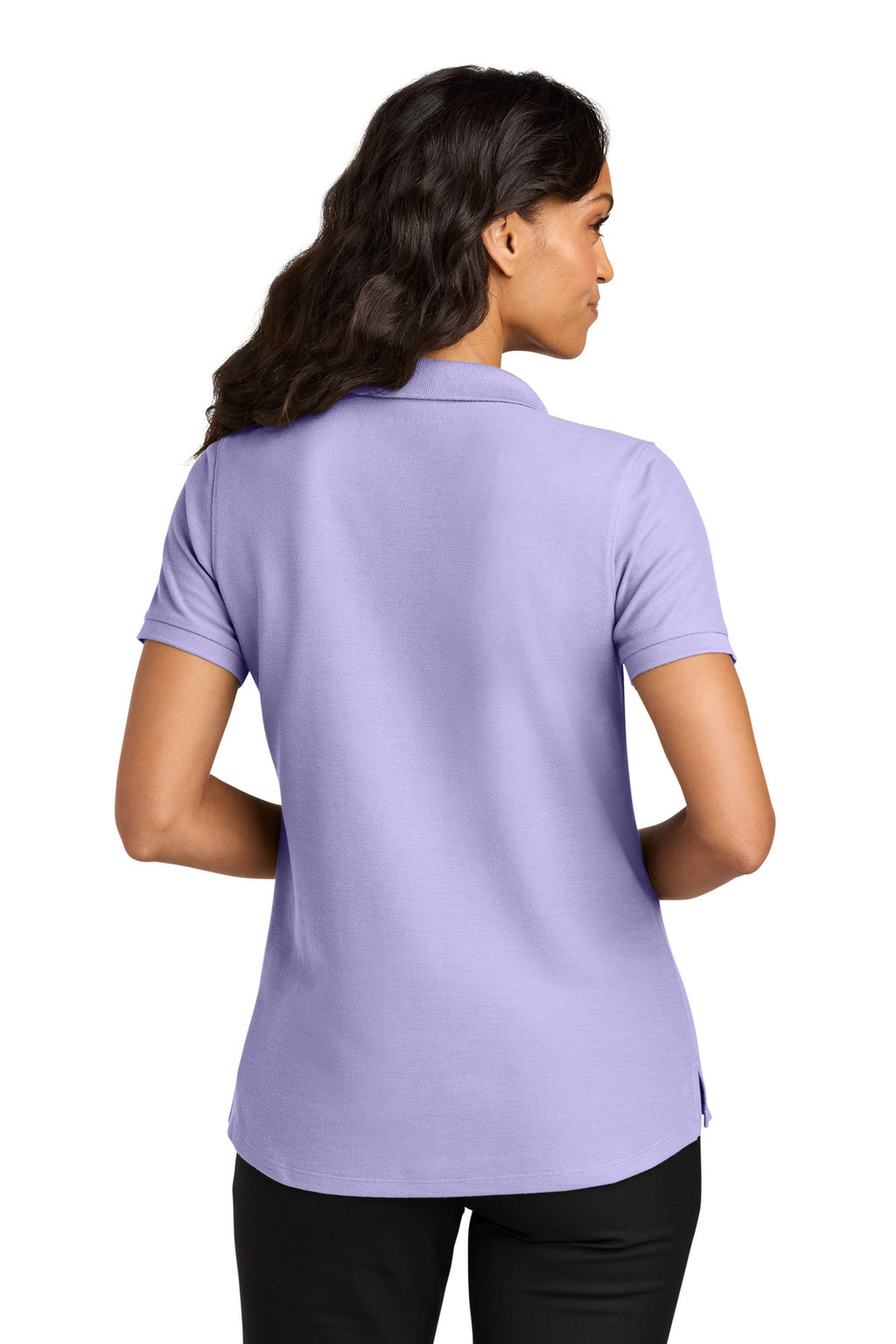Port Authority Women's Wearever Signature Pique Polo LK200 - Bright Lavender - back