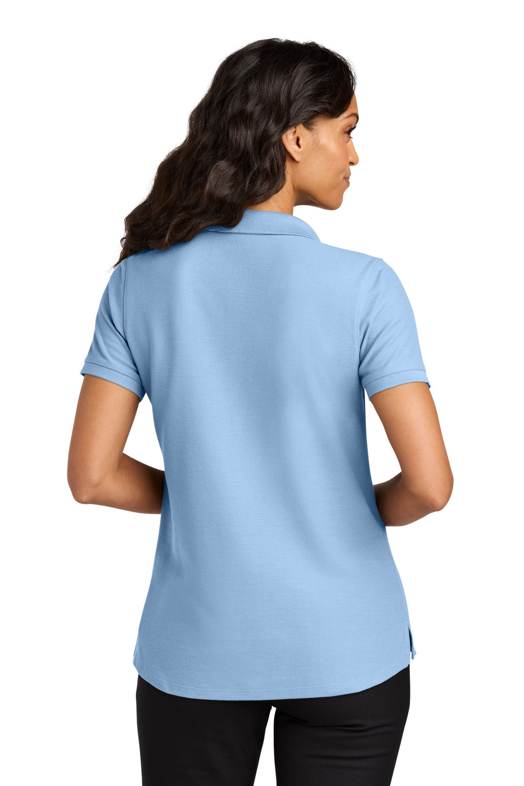 Port Authority Women's Wearever Signature Pique Polo LK200 - Cloud Blue - back