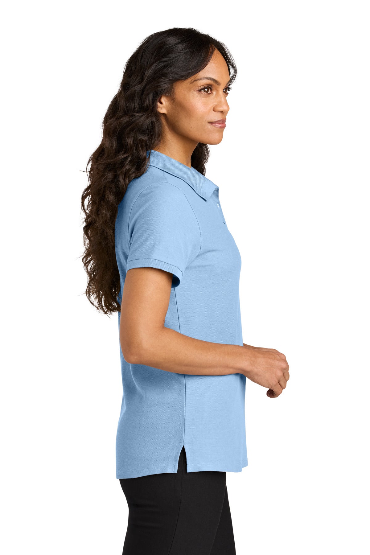 Port Authority Women's Wearever Signature Pique Polo LK200 - Cloud Blue - side
