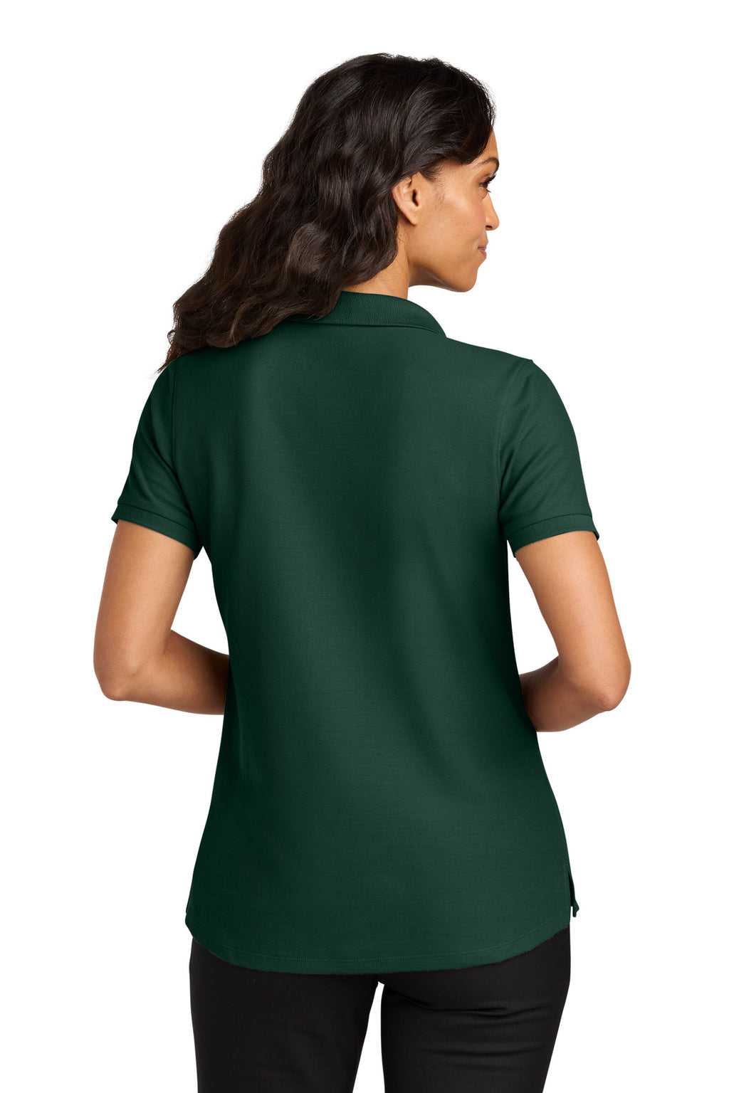 Port Authority Women's Wearever Signature Pique Polo LK200 - Dark Green - back