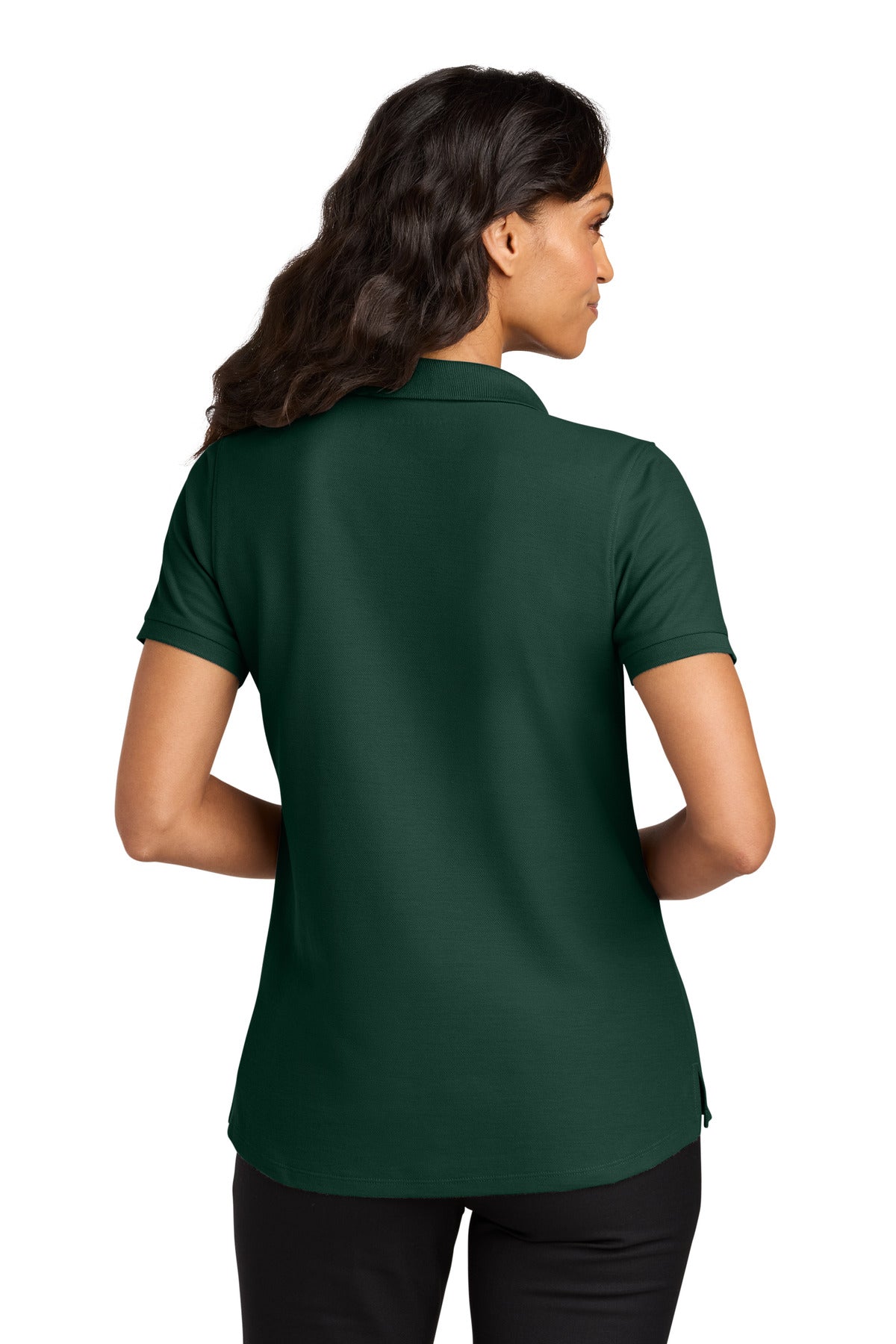Port Authority Women's Wearever Signature Pique Polo LK200 - Dark Green - back