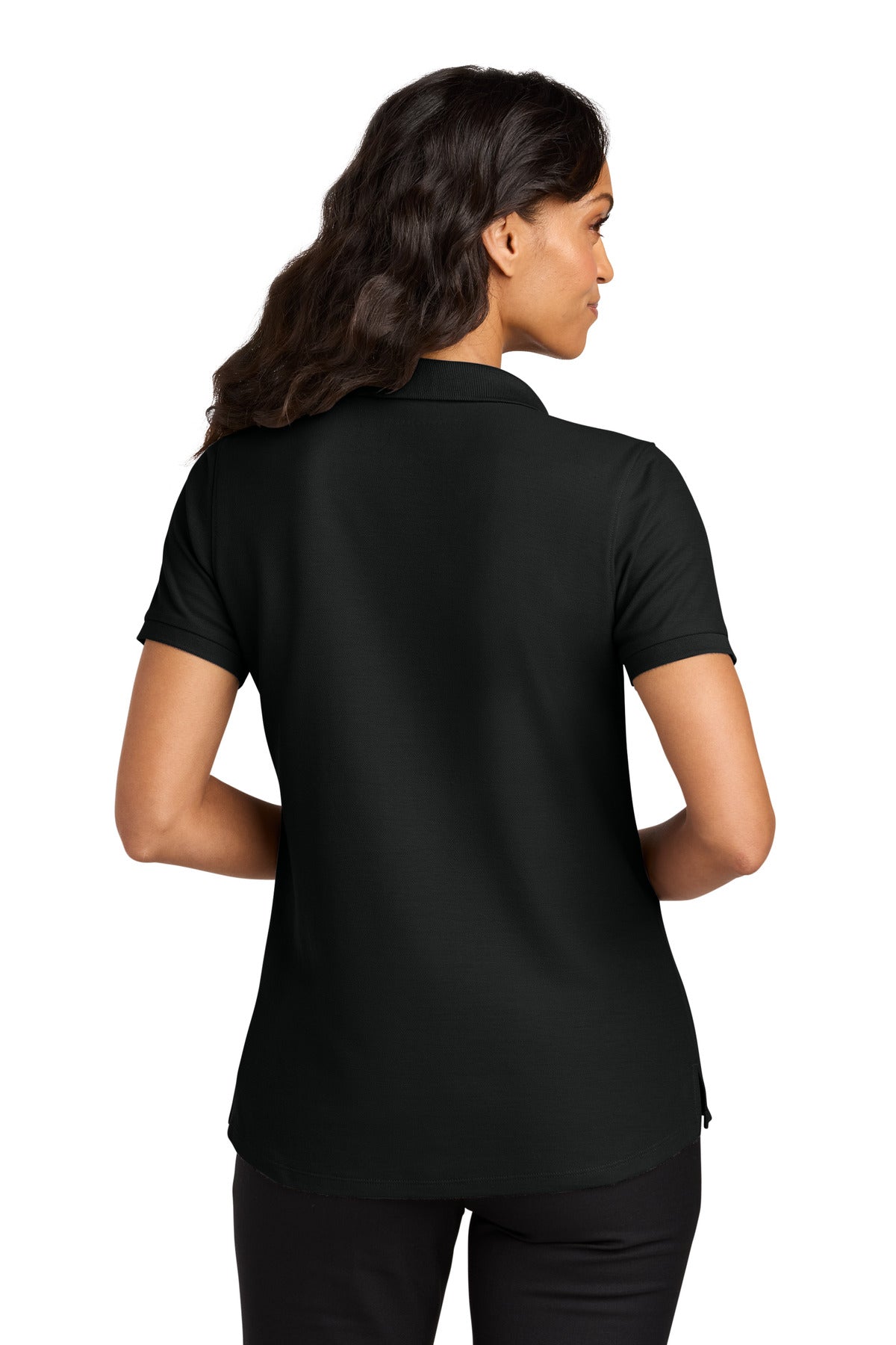 Port Authority Women's Wearever Signature Pique Polo LK200 - Deep Black - back