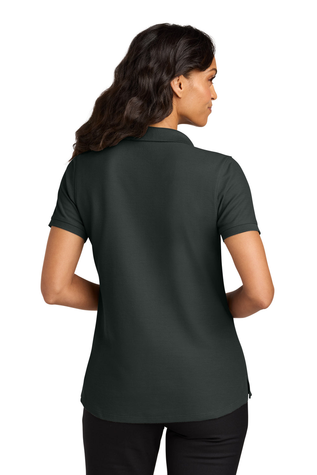 Port Authority Women's Wearever Signature Pique Polo LK200 - Grey Smoke - back