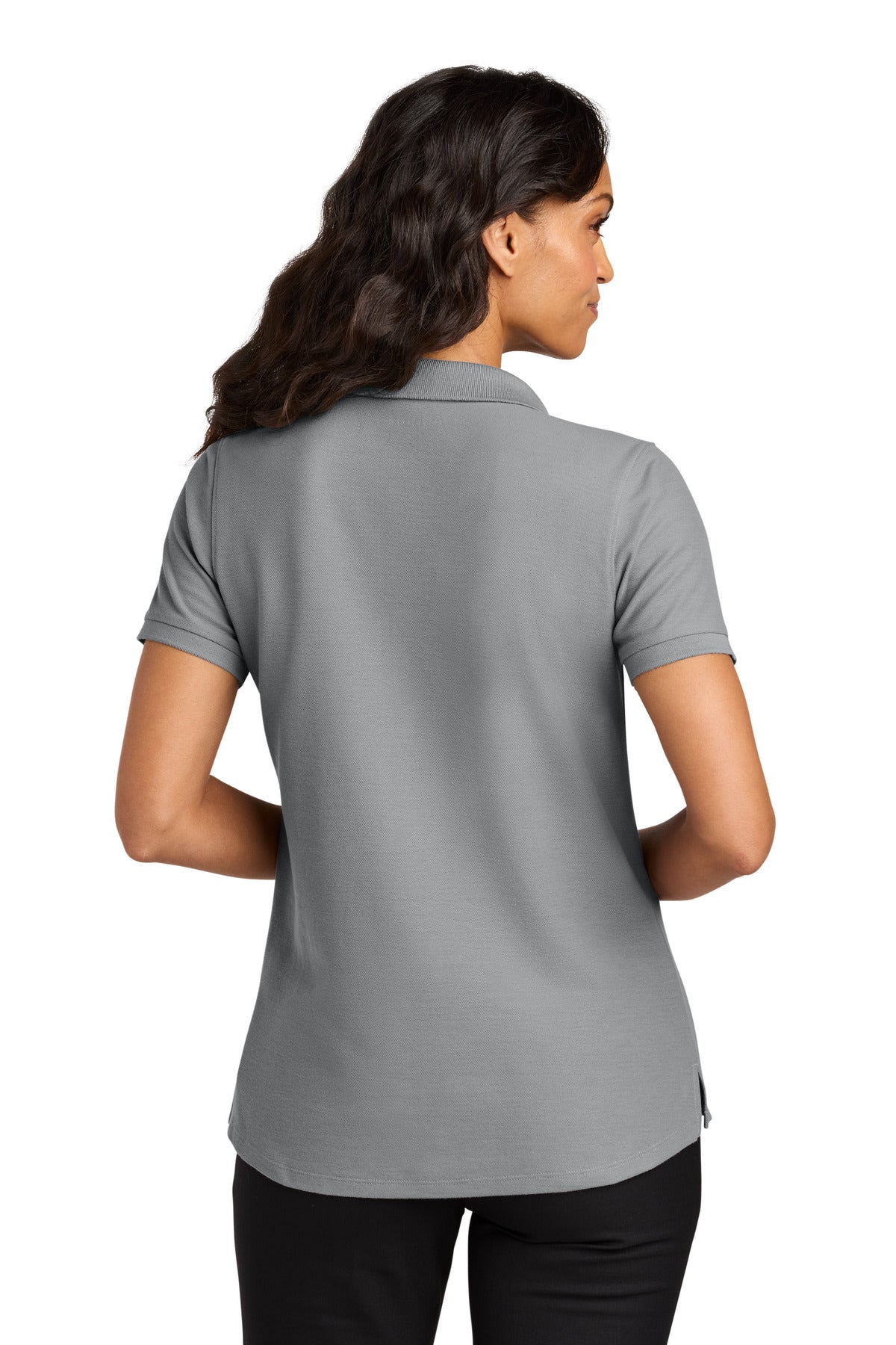 Port Authority Women's Wearever Signature Pique Polo LK200 - Gusty Grey - back